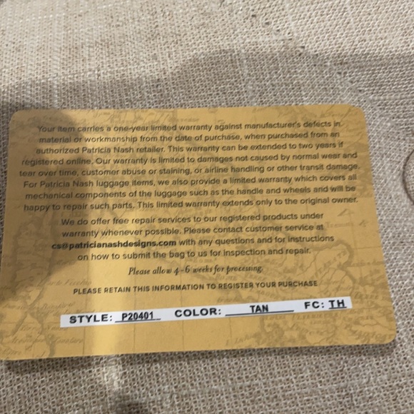 Patricia Nash Almeria Credit Card Wristlet NWT - Picture 5 of 5